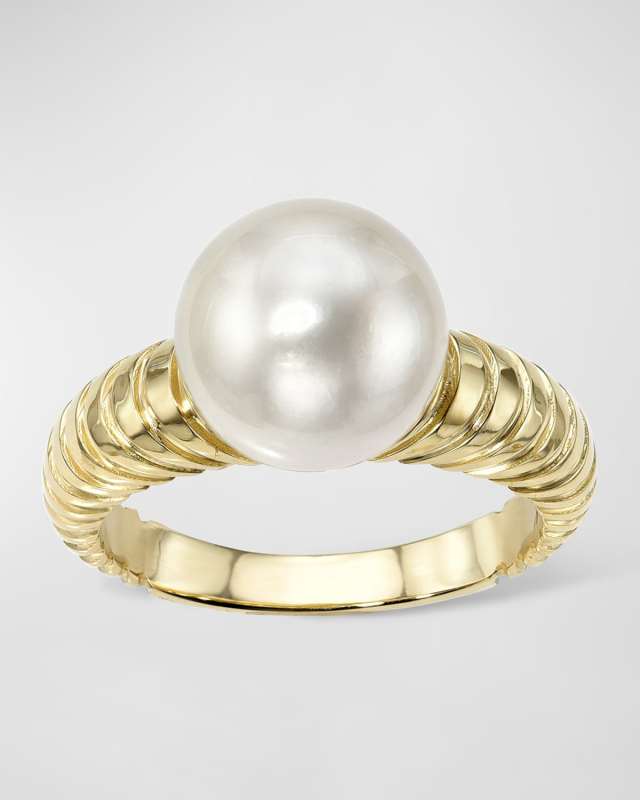 Classic South Sea Pearl Modern Love Ring
